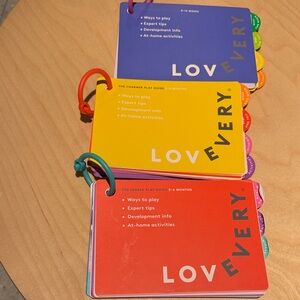 Lovevery 0-12weeks, 3-4 months, 5-6 months manuals